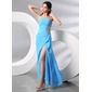 Tubino Senza spalline Al pavimento Chiffon Abiti da sera con Pizzo Perline (017013996) Tubino Senza spalline Al pavimento Chiffon Abiti da sera con Pizzo Perline (017013996)