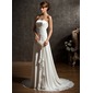 A-Line/Princess Sweetheart Court Train Chiffon Charmeuse Wedding Dress With Ruffle Lace Beadwork Sequins (002011396) A-Line/Princess Sweetheart Court Train Chiffon Charmeuse Wedding Dress With Ruffle Lace Beadwork Sequins (002011396)