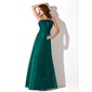 A-Line/Princess Scalloped Neck Floor-Length Organza Bridesmaid Dress With Ruffle (007001833) A-Line/Princess Scalloped Neck Floor-Length Organza Bridesmaid Dress With Ruffle (007001833)