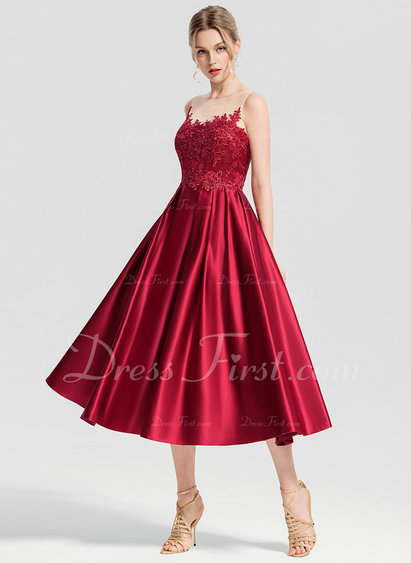 a line princess scoop dress