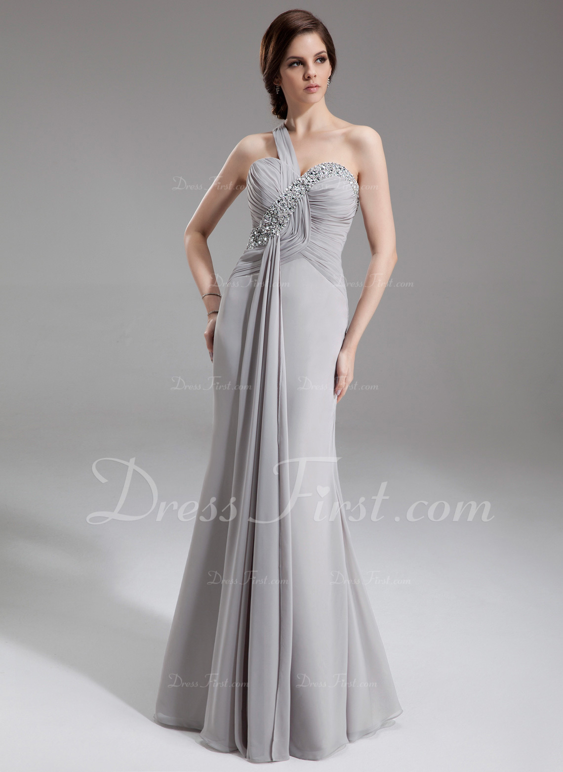 one shoulder mother of the bride dresses
