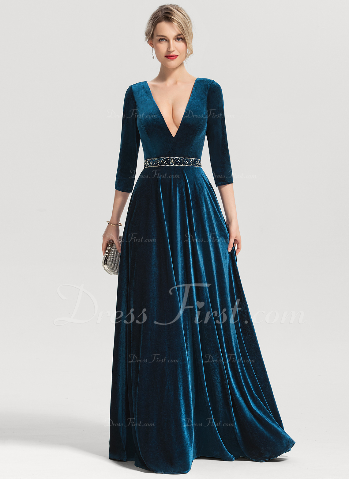velvet evening dresses