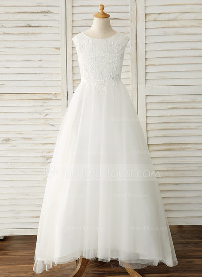 New Flower Girl Dress Princess Special Occasion Party Wedding WHITE IVORY LACE