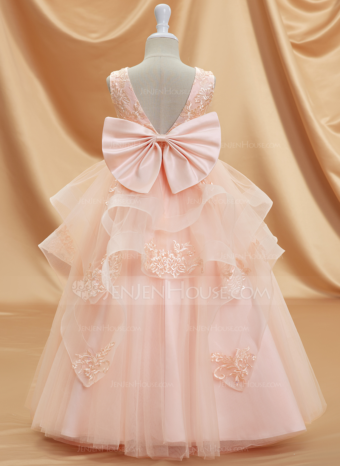 Ball-Gown/Princess Sequins Tulle Dress