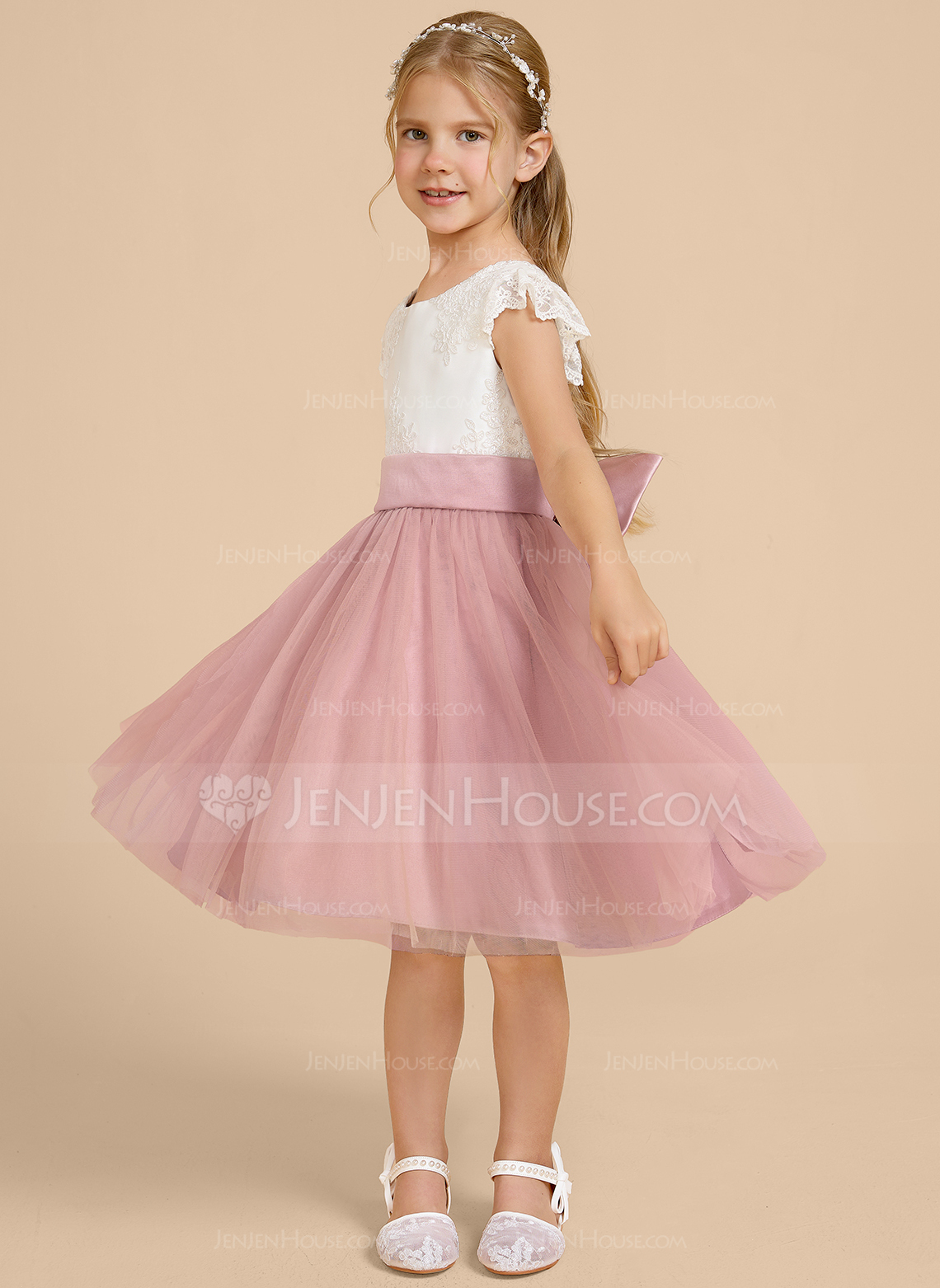 A-linja keula tylli mekko