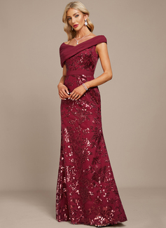 Kjole Maxi i Paljett med Plissert