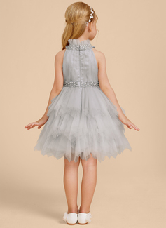 Ball-Gown/Princess Beading Tulle Dress