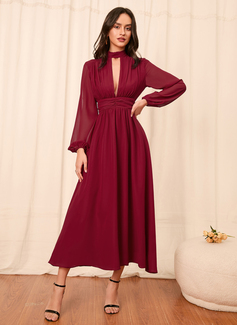 Chiffon Midi Dress