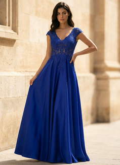 Jurk van satijn met pailletten