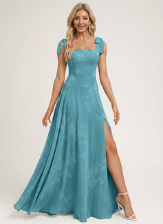 A-line Square Chiffon Dress