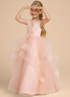 Kjole Ballkjole/Prinsesse i Tyll med paljetter