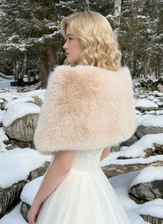 Faux Fur Wedding Bridal Wrap 