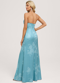 A-line Off the Shoulder Ruched Matte Satin Dress