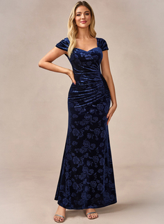 Trumpet/Mermaid Sweetheart Floor-Length Velvet Evening Dress 