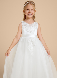 Kjole A-line kjole i Tyll med Sløyfe