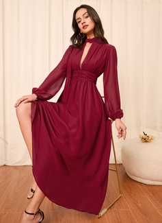 Chiffon Midi Dress