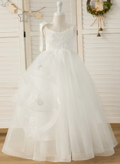 Ball-Gown/Princess Sequins Tulle Dress