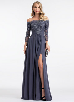 Off the Shoulder Strapless Pleated Chiffon Maxi Dress