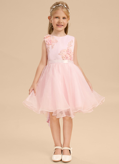 Jurk a-lijn-jurk van kant met strik