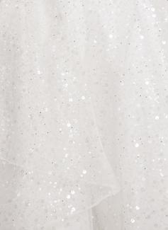 A-line Square Short Sequin Homecoming Dress With Beading Sequins 