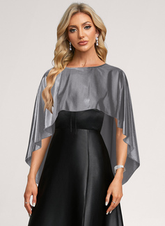 Evening Cocktail Glitter Wrap Cape 