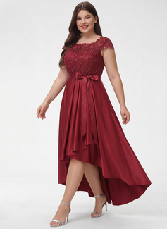 Bow Satin Midi Dress