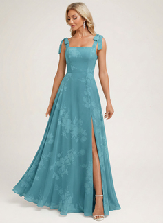 A-line Square Chiffon Dress