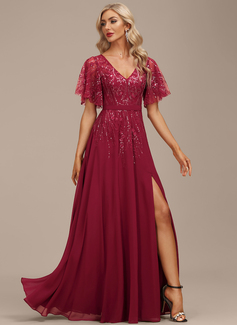 Kjole Maxi i Chiffon