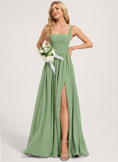 A-line Square Chiffon Dress