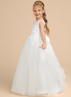 Kjole A-line kjole i Tyll med Sløyfe