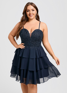 Jurk van kant met sweetheart spaghetti pailletten