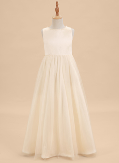 Jurk gala-japon/prinses van tule met strik