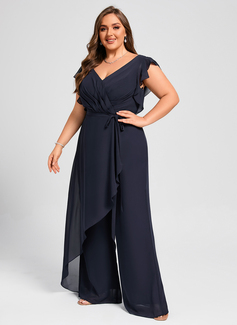 Overskirt Chiffon Maxi Jumpsuit