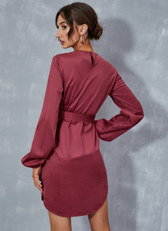 Scoop A-line kjole Corduroy Mini Kjole 