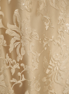 A-line Separates V-Neck Collared Floor-Length Stretch Satin Lace Mother of the Bride Dress With Bow Pleated 