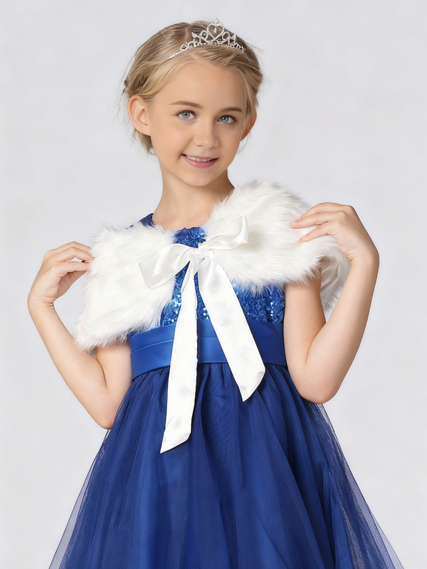 Faux Fur Flower Girl Wraps 