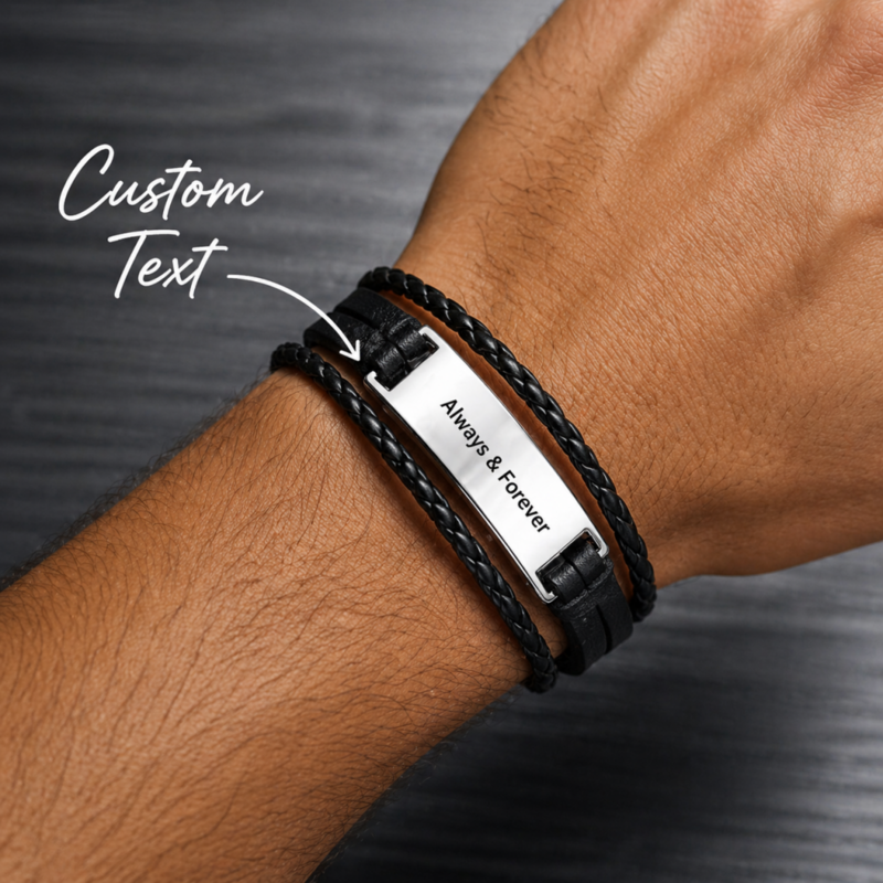1 PC Personalized Bracelet Groomsmen Gifts Classic Alloy