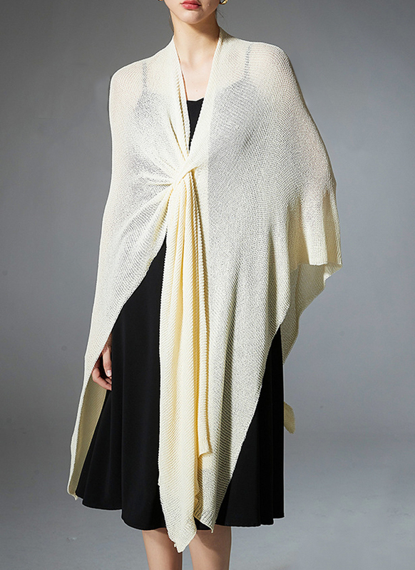 Knit Elegant Solid Color Special Occasion Cardigans Wrap 