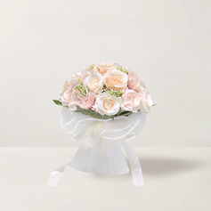 Artificiale fiori per matrimonio forma di bouquet fiore di seta delle rose mazzi damigella d'onore 