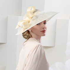 Women's Bow Polka Dot Sinamay Kentucky Derby Hatinators With Headband
