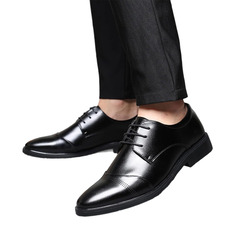 Herren Abendschuhe Derbys Hochzeit Business Kunstleder Schuhe 