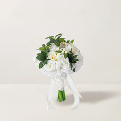 Sztuczny Bukiety ślubne Ksztalt Bukietu Kwiat jedwabiu Róże Druhny Bukiety