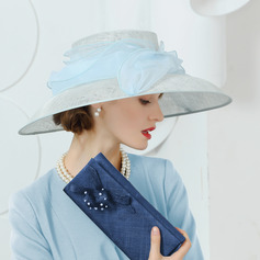 Women's Wide Brim Twist Bow Sinamay Kentucky Derby Church Hats