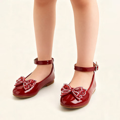 Mädchen Flache Schuhe Prinzessinschuhe Party Schleife Kunstleder Runde Schuhspitze Flach Schuhe 