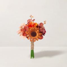 Sztuczny Bukiety ślubne Bukiet Kwiat jedwabiu Słonecznik Druhny Bukiety