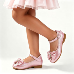 Bambina scarpe flower girl feste & serate fiocco similpelle punta tonda plateau scarpe