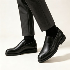 Hombre zapatos de vestir mocasines boda cuero zapatos
