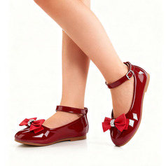 Mädchen Flache Schuhe Prinzessinschuhe Party Schleife Strass Runde Schuhspitze Flach Schuhe 