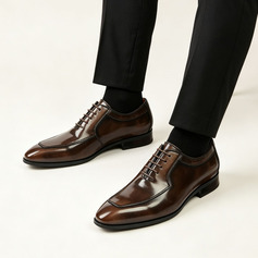 Hombre zapatos de vestir oxfords boda piel zapatos