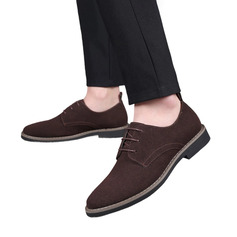 Herren Lässige Schuhe Abendschuhe Derbys Täglich Business Veloursleder Schuhe 